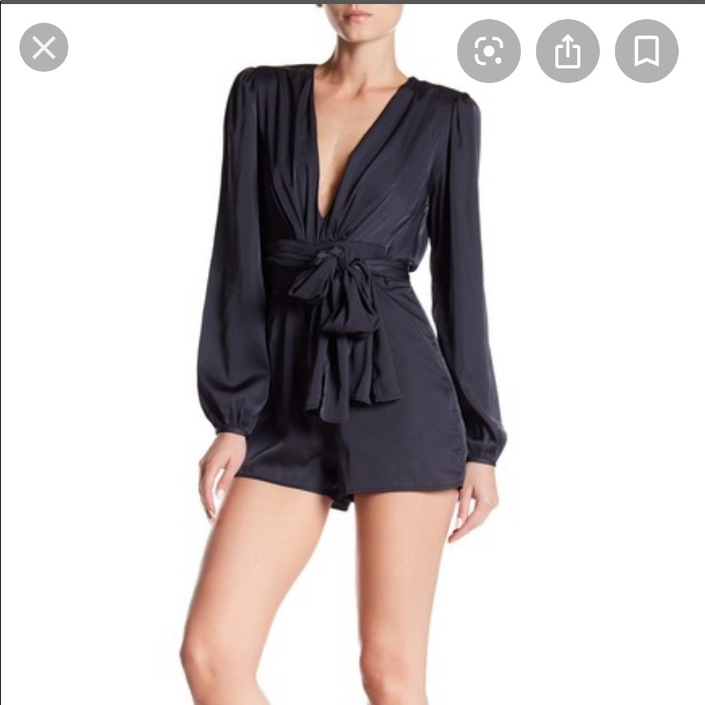 Navy Romper
